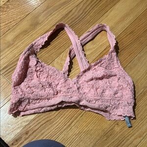 Aerie Lace Bralette in Pink